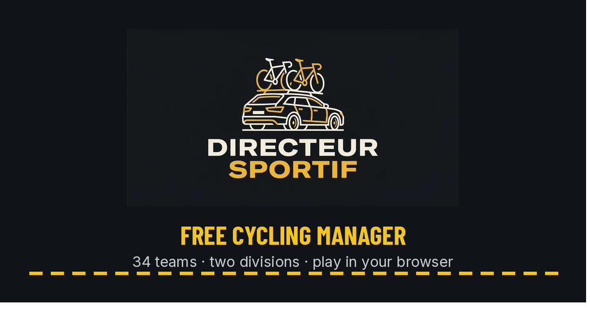 I built a full cycling manager game that runs from a single HTML file logo